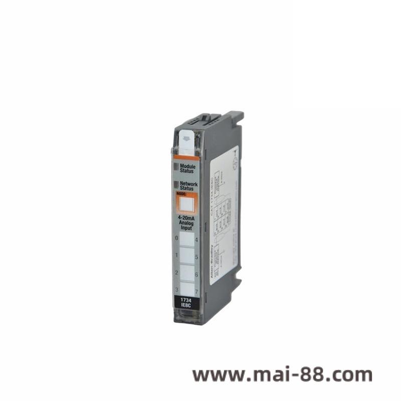 Front view of 1734-IE8C module