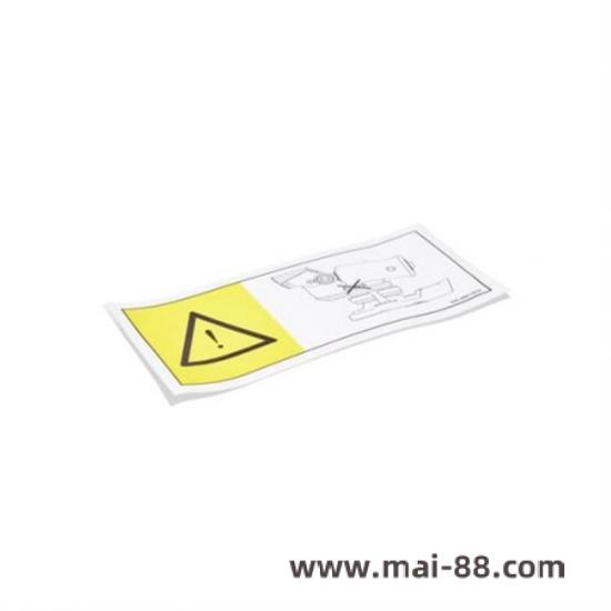 ABB Warning Label for Robotic Parts