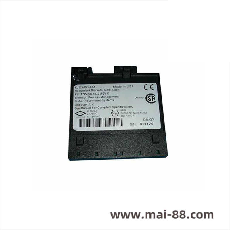 Emerson 5A26435G05 Terminal Configuration