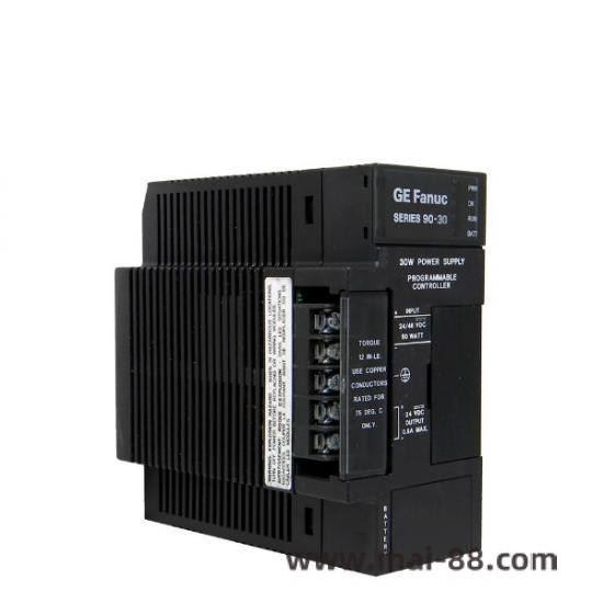 Emerson IC693PWR332 front view with terminal labeling